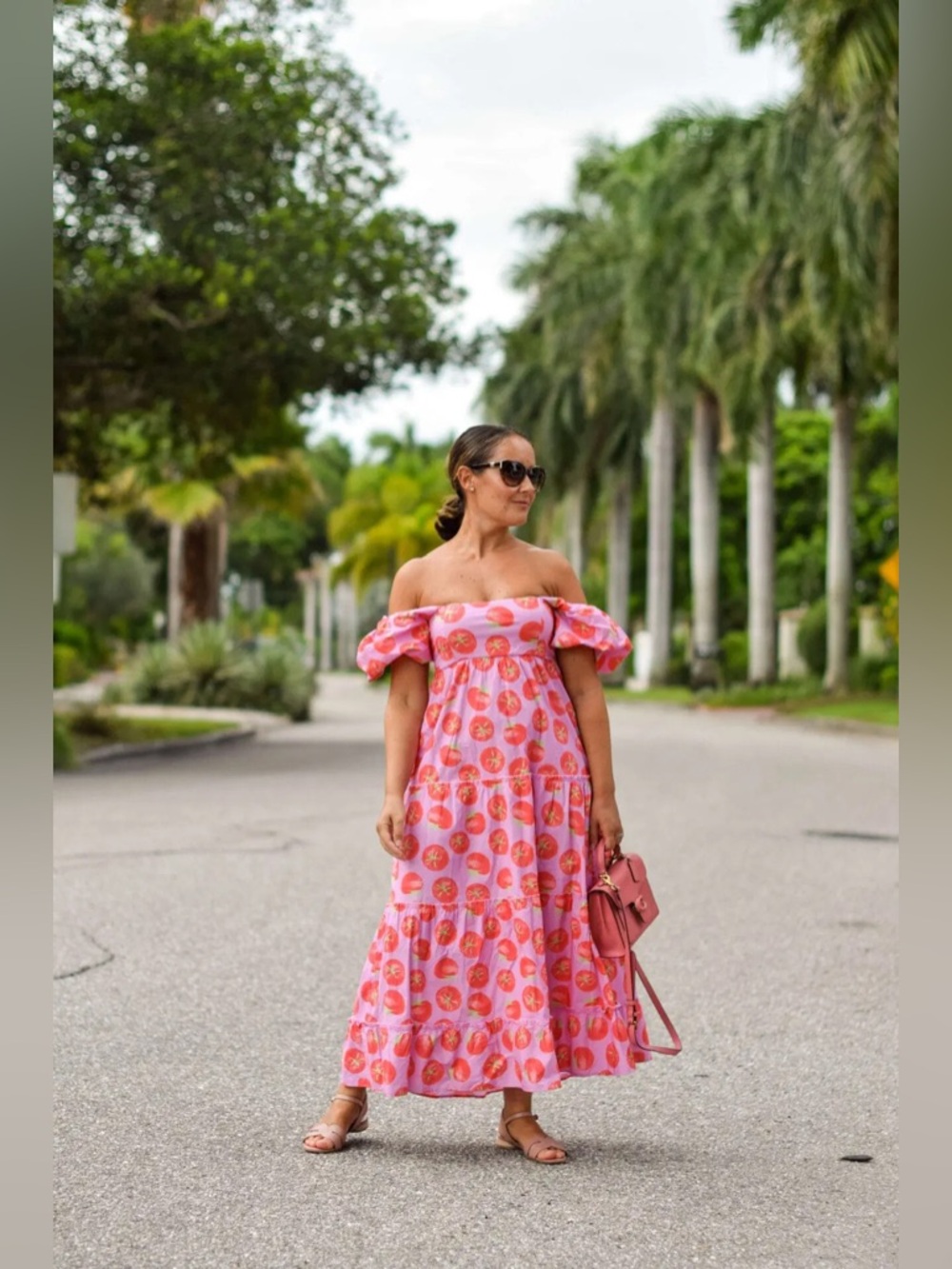Show Me Your Mumu Spicy Tomato Midi Dress Puff Sleeve Size XL - Limited Edition - Picture 2 of 9